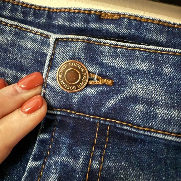 Boston Proper Dark Blue Flare Jeans, size 16, Stretchy!, EUC - Picture 7 of 9